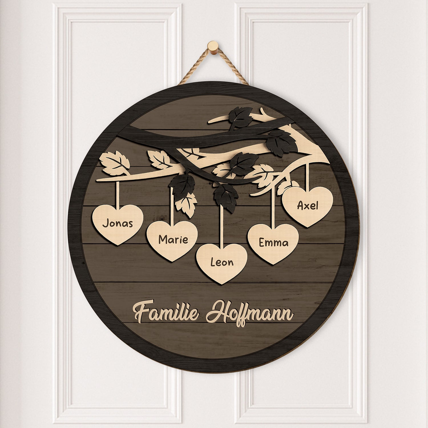 7722QGE2 ast baum  herz personalisiert_e geschenke familie  holzschild 7722q8pni