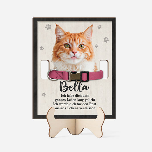 7727QGE1 ich werde dich fur den rest meines lebens vermissen personalisierte trauergeschenke  foto holzaufsteller katze 7727qsqad