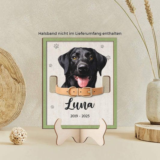 7727QGE2 ich werde dich fur den rest meines lebens vermissen personalisierte trauergeschenke  foto holzaufsteller katze 7727qsqad