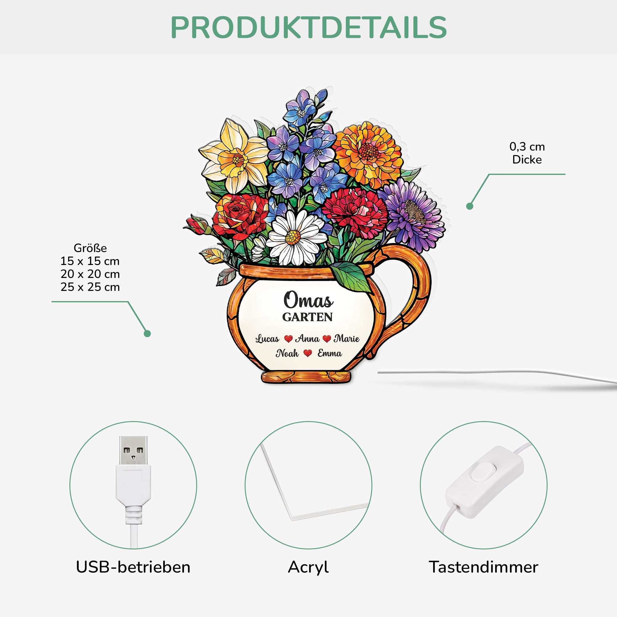 7743LGE3 omas garten personalisierte lightbox omamama blumen 7743l8lza