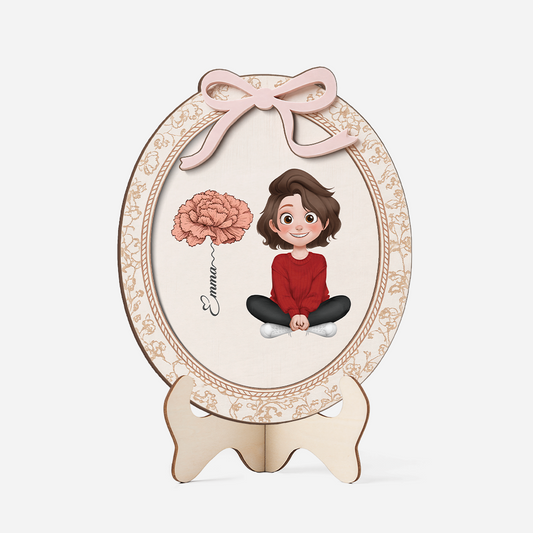 7778QGE1 madchen und blume holzaufsteller personalisiert frauen 7778q8rna