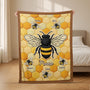 7793BGE2 3d druck effekt mama  kinder bienen personalisiertes geschenk  kuscheldecke mamaoma 7793bsqwa_eb2f2fa9 559f 4f65 8cd9 b1b09f93e0c1