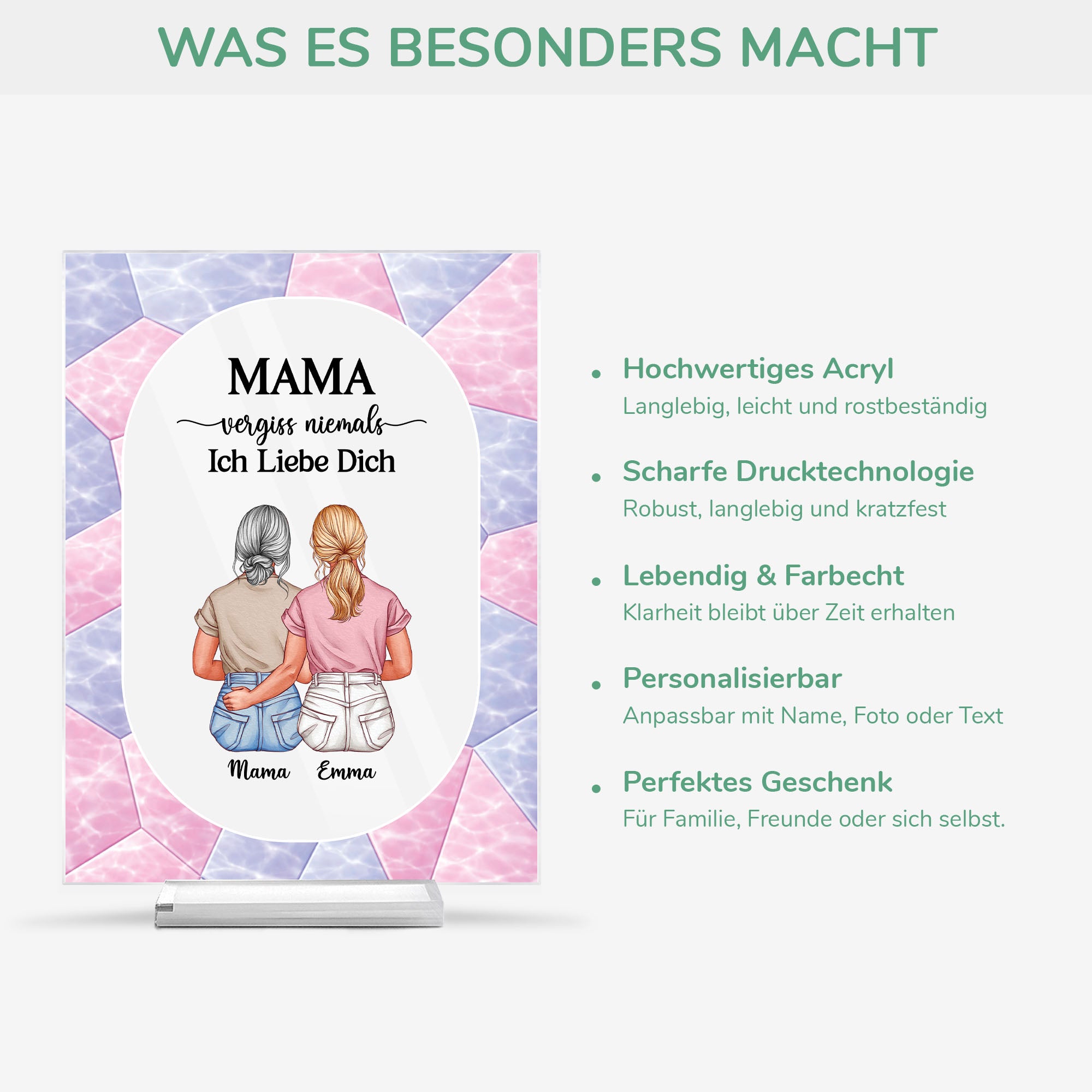 7798RGE1 vergiss niemals dass ich dich liebe personalisiertes geschenk  acryl aufsteller mit stander omamama 7798rcvma_5