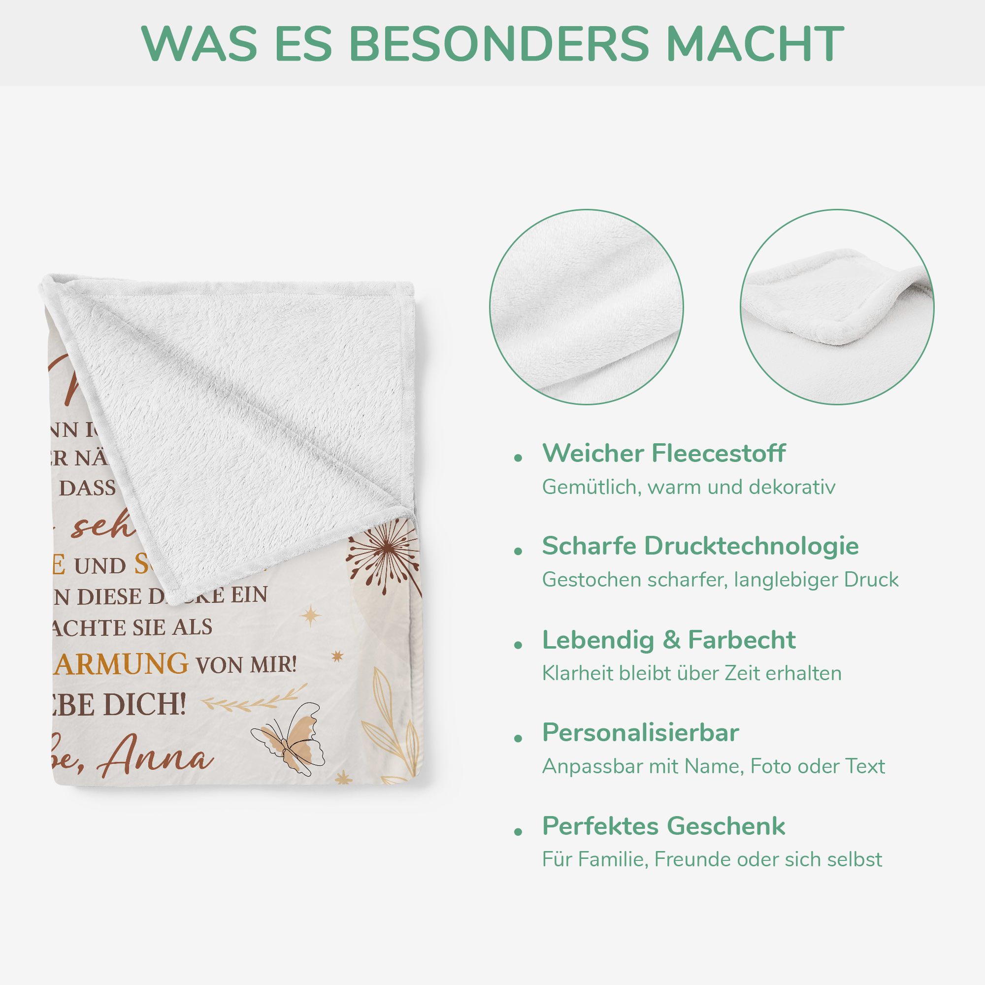 7807BGE4 liebe mama kuschle dich in diese decke ein personalisierte geschenke foto  kuscheldecke mama  papa 7807b3eza