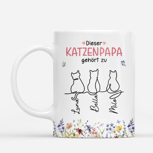 7808MGE2 diese katzenmama gehort zu personalisierte geschenke katze  tasse lineart 7808m3yzd