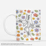 7821MGE2 3d druck effekt hand in hand blumen pastel personalisiertes geschenk  omamama tasse 7821mcvca