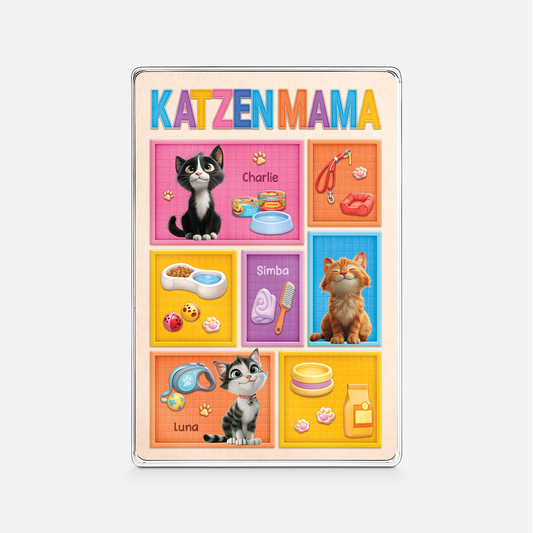 7835RGE1 katzenzubehor personalisierte geschenke katze  rechteck acrylplakette 7835r6xmd