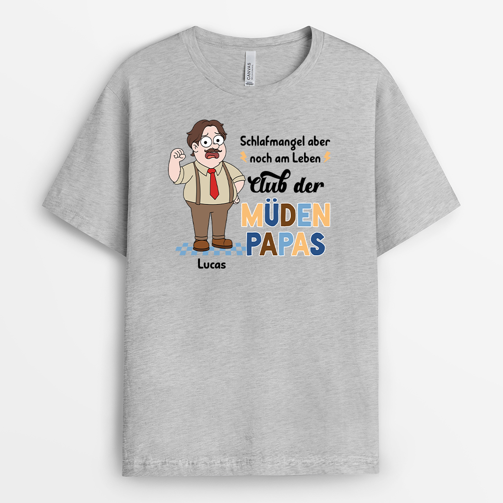 7845AGE2 club der muden mamas personalisiertes geschenk  papa  mama t shirt 7845a6hwa