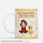7879MGE1 3d druck effekt ein madchen  ihr hund personalisierte hunde geschenke  tasse gold optik 7879mcpzc