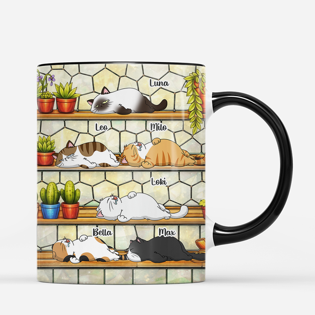 7893MGE3 3d druck effekt zuhause ist wo die pfoten sind personalisierte geschenke katze  tasse 7893mcfad