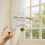 7894RGE3 auszeichnung fur die beste mama der welt acryl aufsteller personalisiert mit stander omamama 7894rcpaa