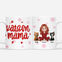 7899MGE1 katzenmama  katzenpapa cartoon personalisierte geschenke katze  tasse 7899m3fad