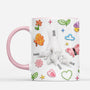 7907MGE2 3d druck effekt hand in hand blumen personalisiertes geschenk  mamapapa tasse mit namen 7907m6pna