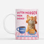 7911MGE1 guten morgen mein diener von deinem winzigen gebieter personalisierte geschenke katze  tasse 7911m6ptd