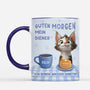 7911MGE2 guten morgen mein diener von deinem winzigen gebieter personalisierte geschenke katze  tasse 7911m6ptd