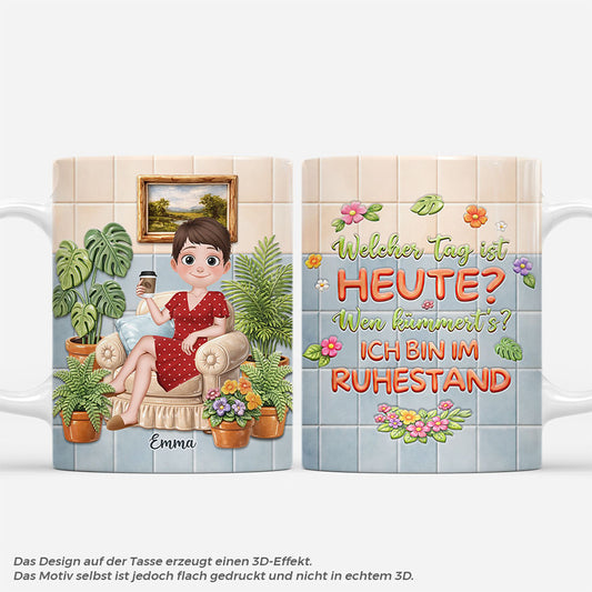 7912MGE1 frau im garten personalisierte geschenke zum ruhestand  tasse m_nner  frauen 7912m6vma