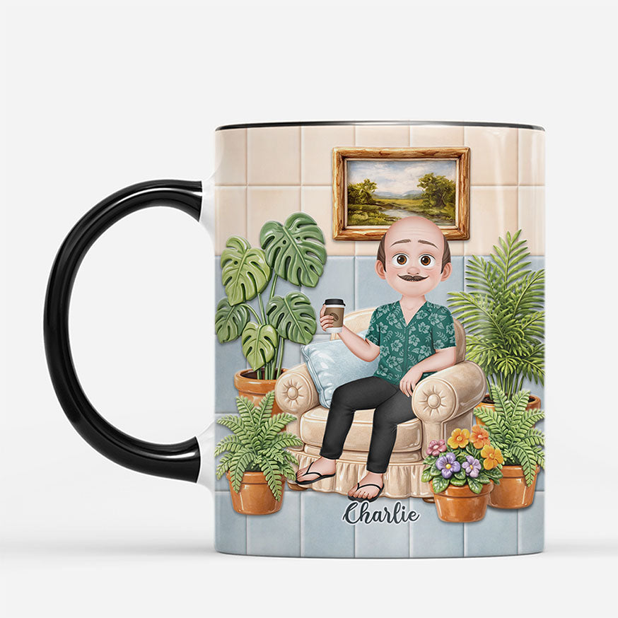7912MGE2 frau im garten personalisierte geschenke zum ruhestand  tasse m_nner  frauen 7912m6vma