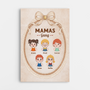 7917CGE1 mamas gang personalisiertes geschenk  leinwand mamaoma vintage rahmen 7917c8xha