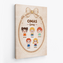 7917CGE2 mamas gang personalisiertes geschenk  leinwand mamaoma vintage rahmen 7917c8xha