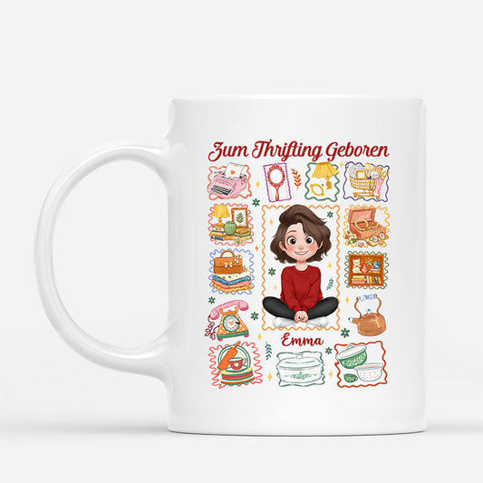 7923MGE1 zum thrifting geboren personalisiertes geschenk  tasse m_nner  frauen 7923m8vca