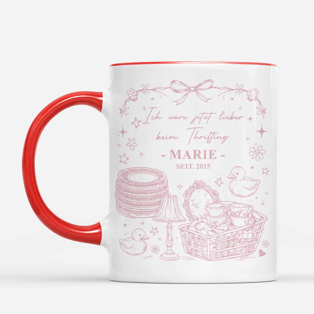 7934MGE2 ich ware jetzt lieber beim thrifting personalisierte geschenke fur frauen  tasse 7934msyna