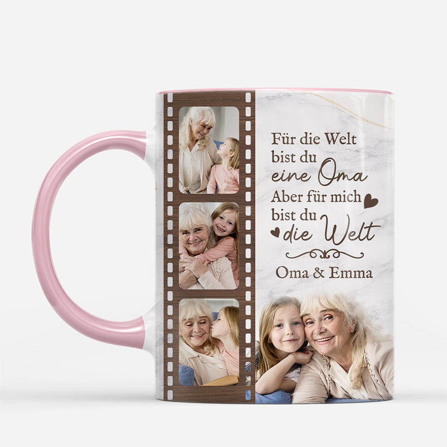 7952MGE2 fur die welt bist du eine mama aber fur uns bist du die welt personalisierte geschenke foto  omamama tasse 7952m8qna