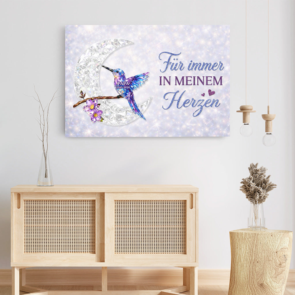 7953CGE3 in liebevoller erinnerung personalisierte leinwand mama  papa zur erinnerung kolibri 7953ctlta