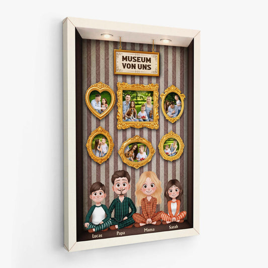 7962CGE2 familie cartoon personalisierte geschenke foto  leinwand familie_ 7962c6vwi