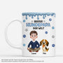 7966MGE1 3d druck effekt bester hundepapa der welt personalisierte hunde geschenke  tasse drip optik 7966m8qzc