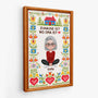 7975CGE1 zuhause ist wo mama ist personalisiertes geschenk  leinwand mama  oma kreuzstich 7975ccvca_2
