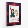 7976CGE2 name  blume personalisiertes geschenk  leinwand mama  oma spielkarten 7976ctfna