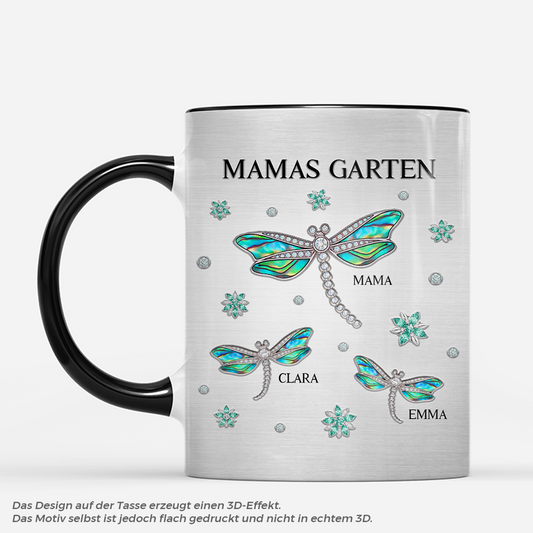 7997MGE1 mamas garten personalisiertes geschenk  oma  mama tassen odonata 7997m8fma