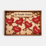 8005CGE1 zusammen sind wir familie herzen personalisierte geschenke familie  leinwand 8005c6fwi