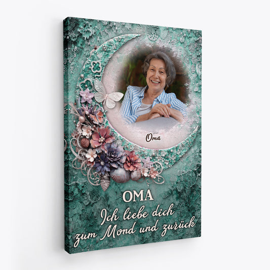 8006CGE2 ich liebe dich bis zum mond und zuruck personalisiertes geschenk  leinwand mama  papa 8006c6pwa