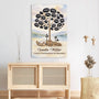 8011CGE1 unsere familienliebe ist felsenfest personalisierte geschenke familie  leinwand 8011c6vti_1