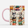 8013MGE2 3d druck effekt katze  bucher personalisierte geschenke katze  tasse 8013m6dzd