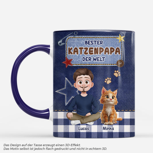 8016MGE1 3d druck effekt beste katzenmama der welt katzen tasse personalisiert_ jeans 8016mclwd