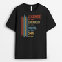 8017AGE1 legende ehefrau mama oma streifen personalisiertes geschenk  oma t shirt 8017a8pha