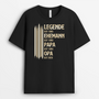 8022AGE1 legende ehemann papa opa streifen weltkarte personalisiertes geschenk  t shirt opa 8022a8phb