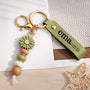 8039MGE2 name personalisiertes geschenk  uv druck daisy schlusselanhanger perlen mamaoma 8039mj8pca