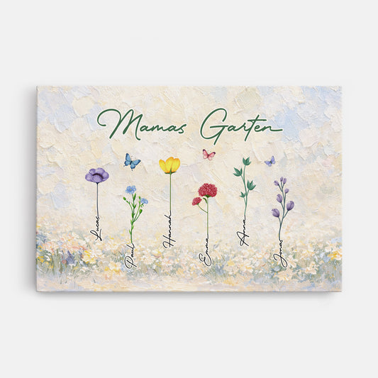 8042CGE1 omas garten impasto personalisiertes geschenk garten  leinwand fur oma  mama 8042ctqta