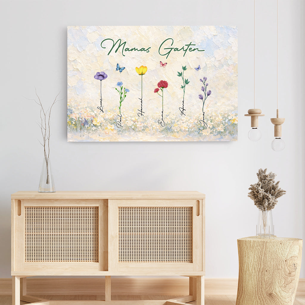 8042CGE3 omas garten impasto personalisiertes geschenk garten  leinwand fur oma  mama 8042ctqta