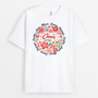 8047AGE1 3d druck effekt mama knopf personalisiertes geschenk garten  oma  mama t shirt 8047asyha