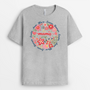 8047AGE2 3d druck effekt mama knopf personalisiertes geschenk garten  oma  mama t shirt 8047asyha