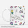 8070MGE1 3d druck effekt hand in hand personalisiertes geschenk  mamaoma tasse lila blumen 8070m6pna