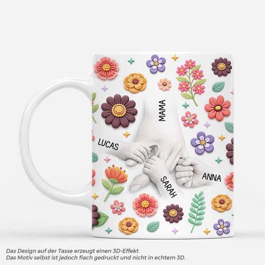 8106MGE1 3d druck effekt hand in hand personalisiertes geschenk  mamaoma tasse bunte pflanzen 8106m8qwa_a7d1f76e 8657 41d4 b2ad 80805fa8c9d6