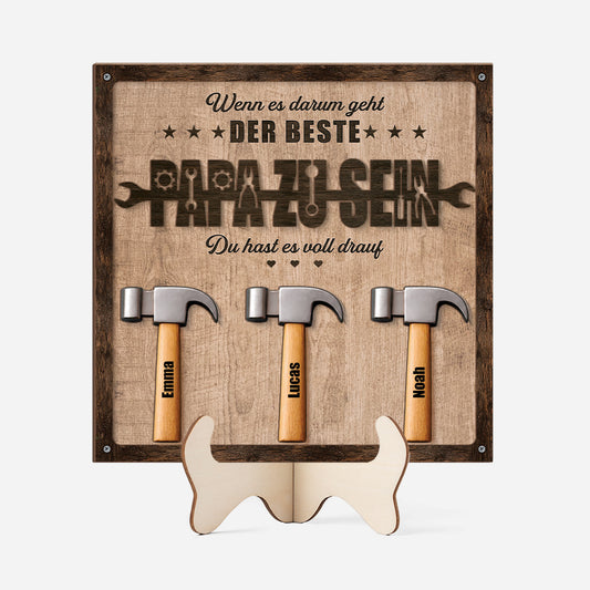 8110QGE1 3d druck effekt wenn es darum geht der beste papa zu sein du hast es voll drauf personalisiertes geschenk  holzaufsteller papaopa 8110qsybb