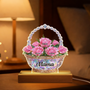 8142LGE1 blumenkorb personalisiertes geschenk  nachtlicht_ mama  oma 8142ltkwa