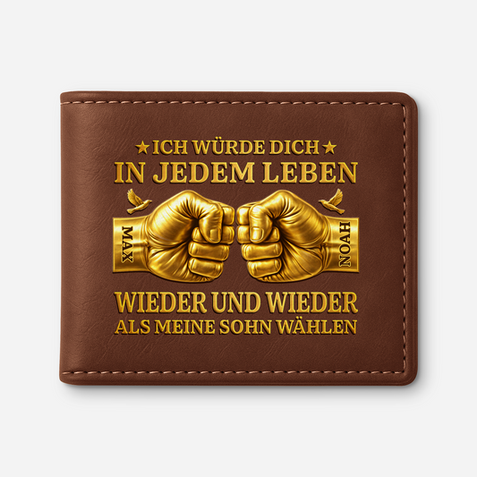8165JGE1 3d druck effekt immer wieder meinen papaopa personalisierte geschenke herren  portemonnaie 8165jcxmb