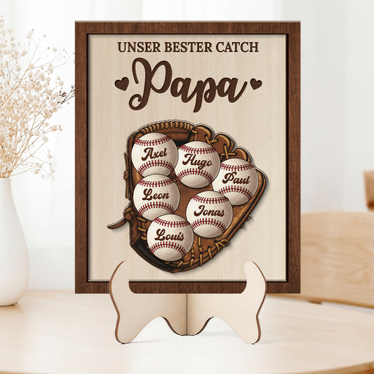 8172QGE2 unser bester catch mama personalisiertes geschenk  holzaufsteller mamapapa 8172qcqha
